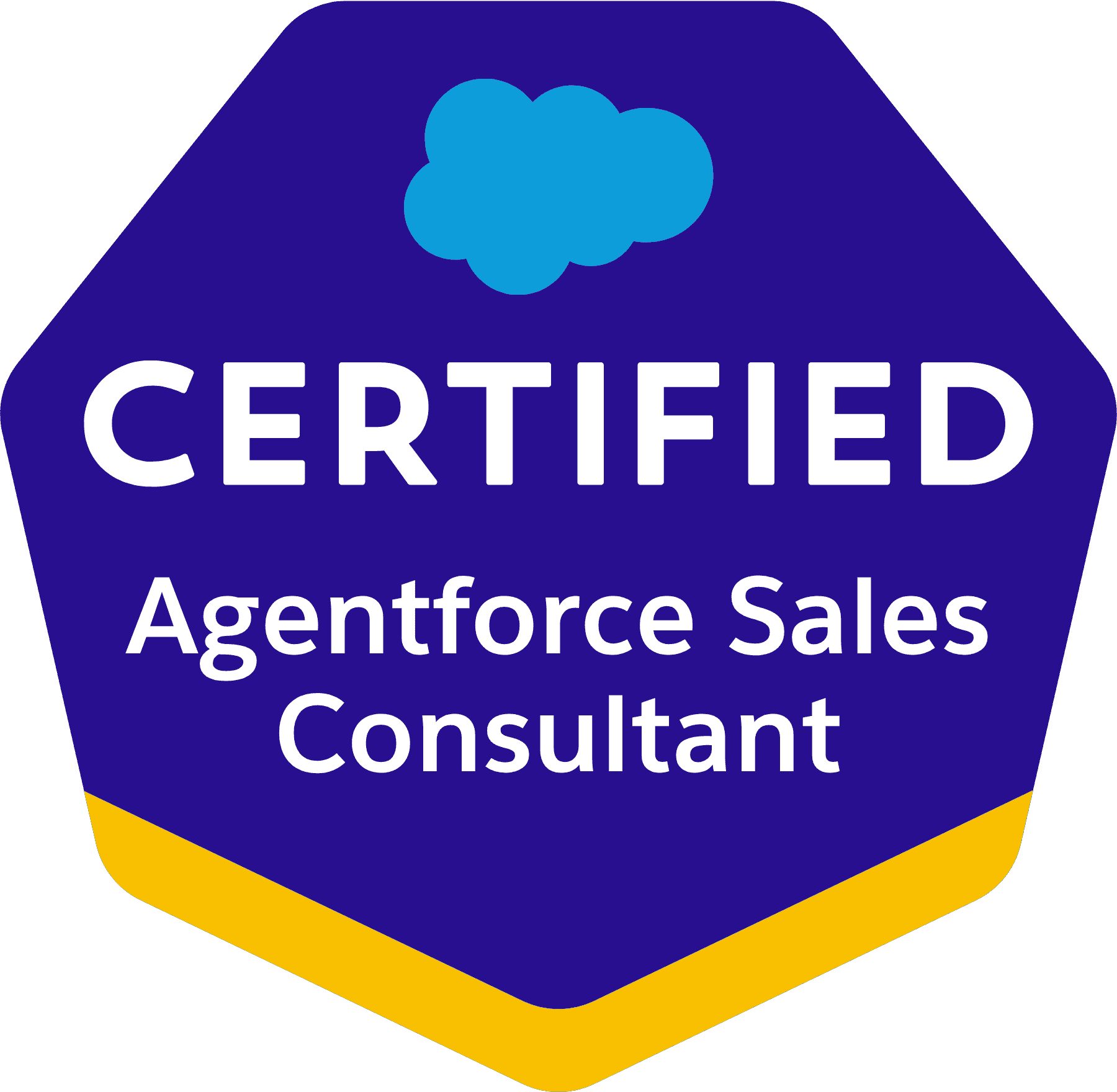 Salesforce Certified Agentforce Sales Consultant badge