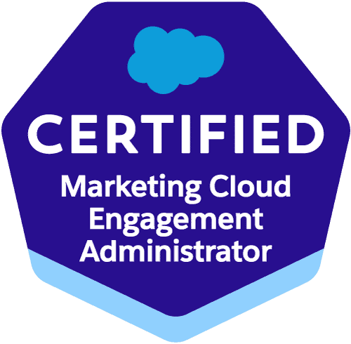 Salesforce Certified Marketing Cloud Engagement Administrator badge