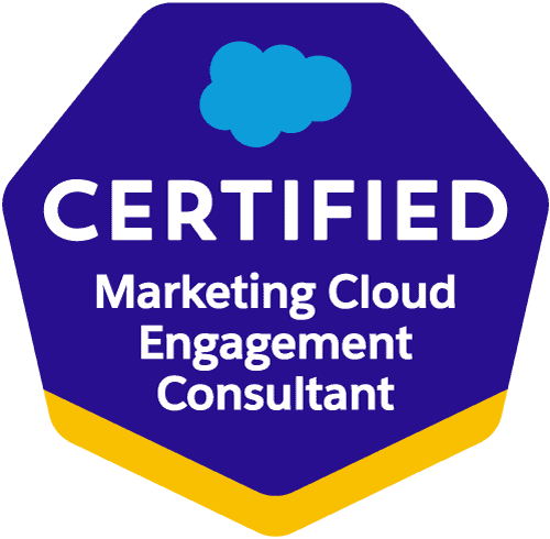 Salesforce Certified Marketing Cloud Engagement Consultant badge