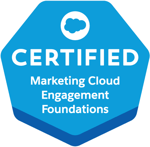 Salesforce Certified Marketing Cloud Engagement Foundations badge