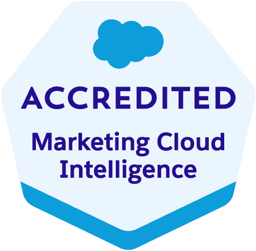 Salesforce Marketing Cloud Intelligence Accredited Professional badge
