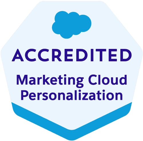 Salesforce Marketing Cloud Personalization Accredited Professional badge